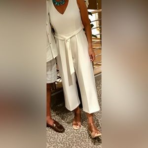 Vince Camuto Jumpsuit, off white, cropped